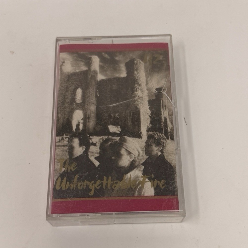 U2 - The Unforgettable Fire Cassette Tape Clear Shell